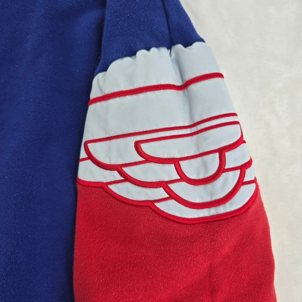 Jordan Sweatshirt Mens 3XL Crewneck Blue Red Wings Logo Pullover AO0426-455